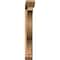 Ekena Millwork Funston Slat Smooth Bracket w/ Offset Brace, Western Red Cedar, 5 1/2"W x 40"D x 40"H BKT0604X40X40FST06SWR - alternate 3